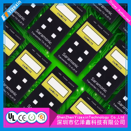 백라이트가 있는 전자레인지의 용량성 멤브레인 스위치 제어판