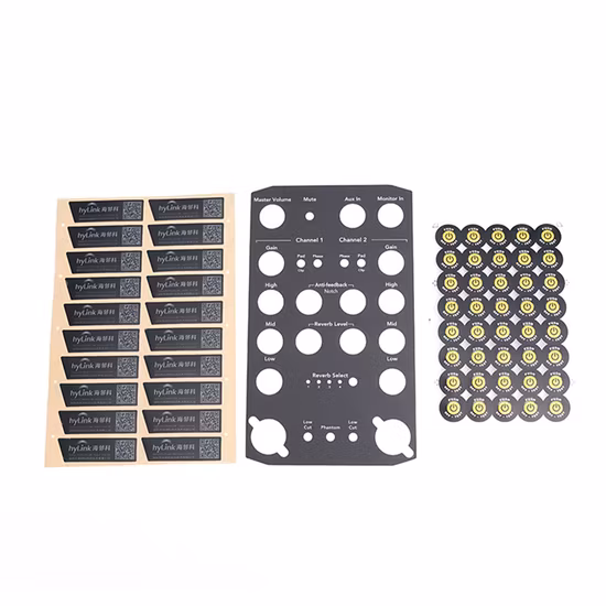 Acrylic/Plastic/Lexan/Polycarbonate Lens Electronics Printing CNC Touch Control Button Switch Membrane Front Panel