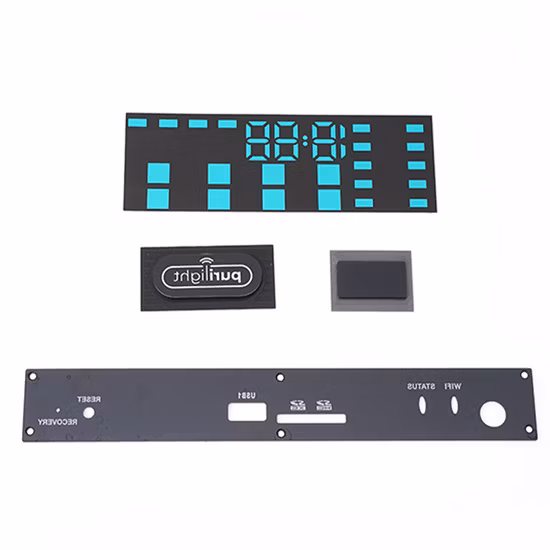 Acrylic/Plastic/Lexan/Polycarbonate Lens Electronics Printing CNC Touch Control Button Switch Membrane Front Panel